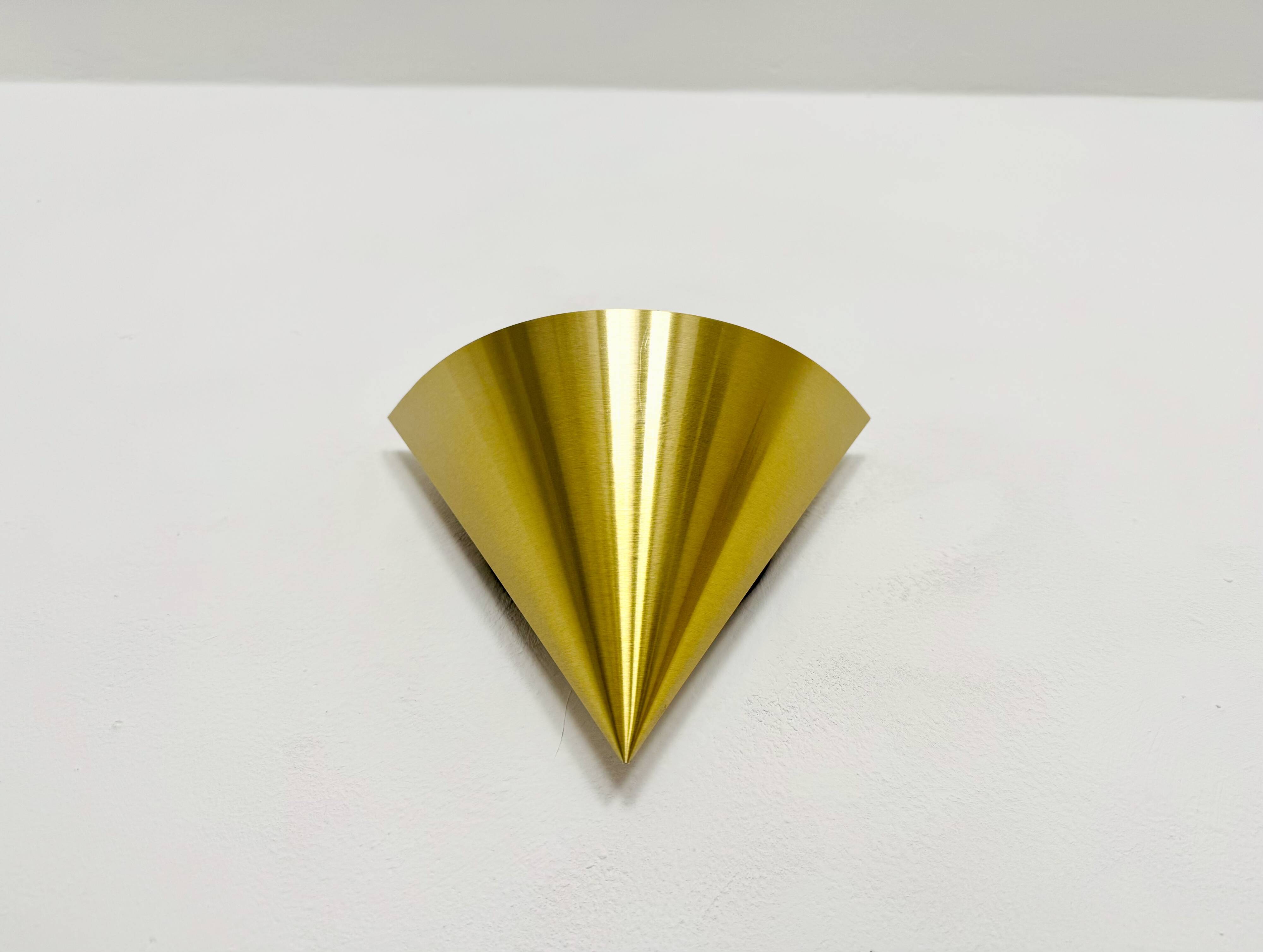 Ensemble de 4 appliques murales dorées de l'ère spatiale par Dieter Witte pour Staff