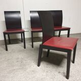 Set of 4 vintage Italian design chairs 2000