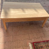 Wooden coffee table with drawer