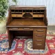 Bureau à cylindre en chêne
