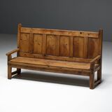 Rustic Travail Populaire Bench, France, 19th Century