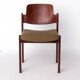 1 of 9 Vintage Lübke Stacking Chair, 1970s German Design, Dark Beech Wood