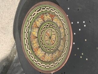 Oriental hand painted decorative cup signed safi Morocco vintage