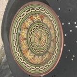 Oriental hand painted decorative cup signed safi Morocco vintage