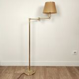 Brass e-reader floor lamp