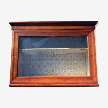 Louis Philippe walnut wall display case