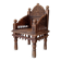 Fauteuil Ancien Pidha Rajasthan XIXeme en Palissandre
