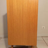 Vintage light wood commodity 4 drawers 1960