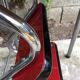 Stool stool red Formica