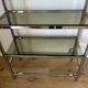 Chrome metal shelf
