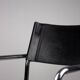 Paire de chaises Matteo Grassi MG5 cuir noir et chrome