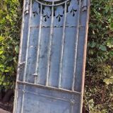 Solid gate, garden iron, H227x110cm, old, exterior door
