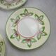 Lot 12 old cups under cups, Fiorita campagna décor, from Villeroy to Boch
