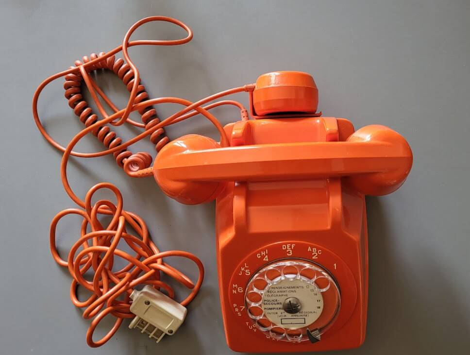 Téléphone Socotel Orange vintage