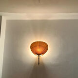 Uchiwa III bamboo wall lamp by Ingo Maurer for Design M