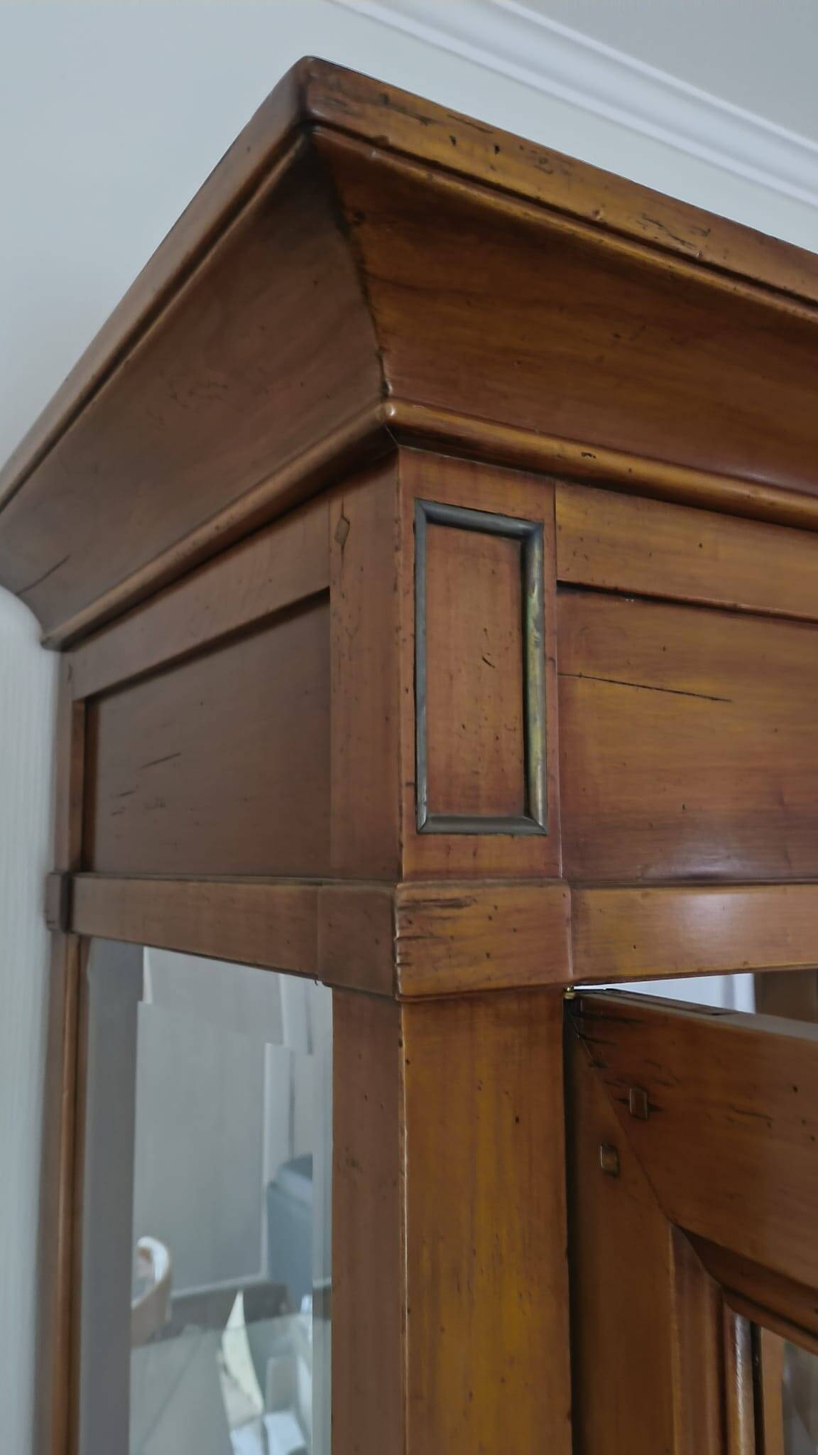 Large elegant glass cabinet
