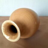 Vase céramique jaune moutarde XXe siècle Jean-Luc Noël