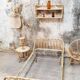 Lit rotin vintage