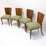 Art Deco dining chairs H-214 by Jindrich Halabala for ÚP Závody, 1950´s