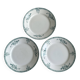 3 assiettes terre de fer St Amand.