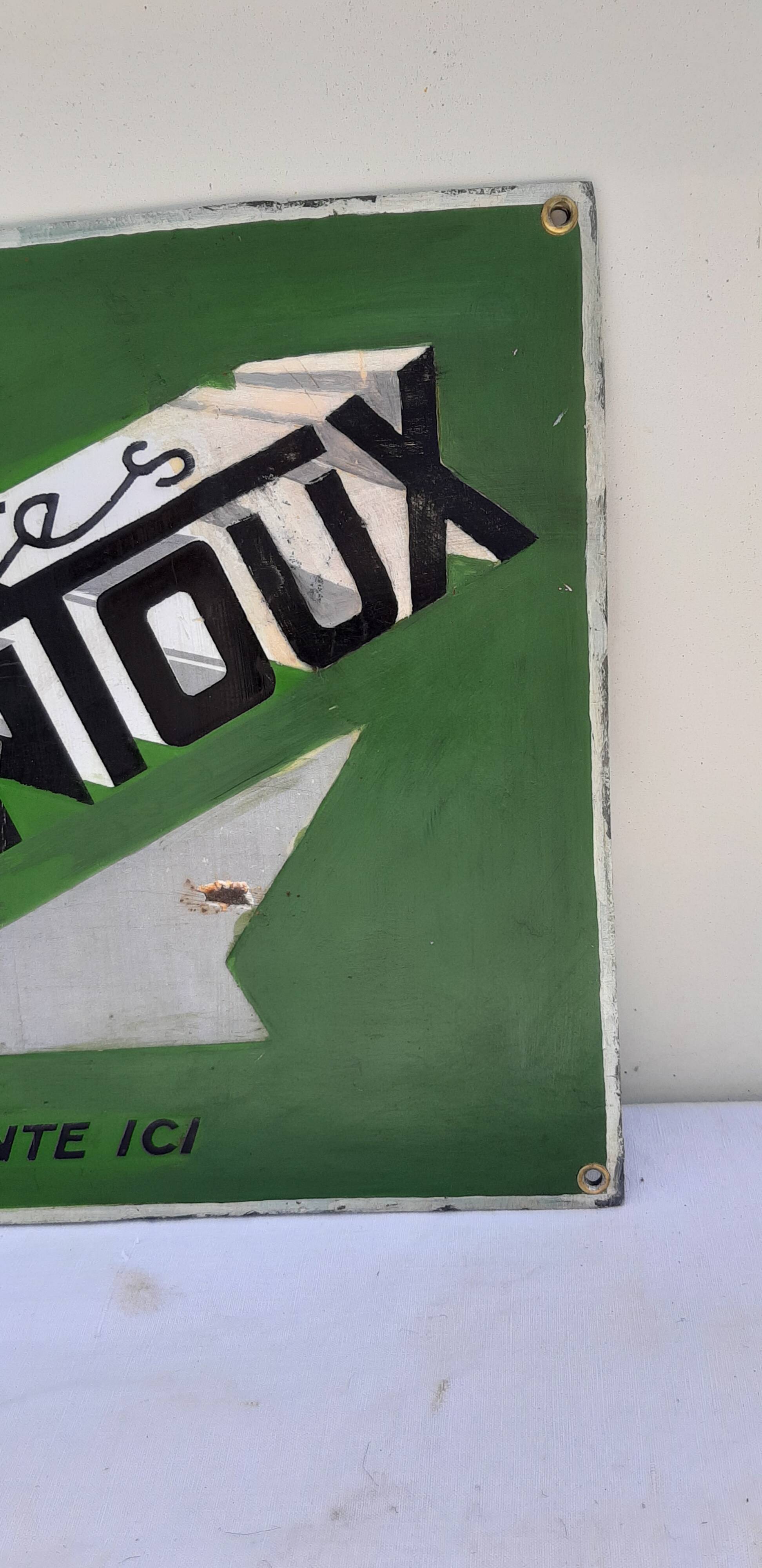 Café Montoux enameled plate