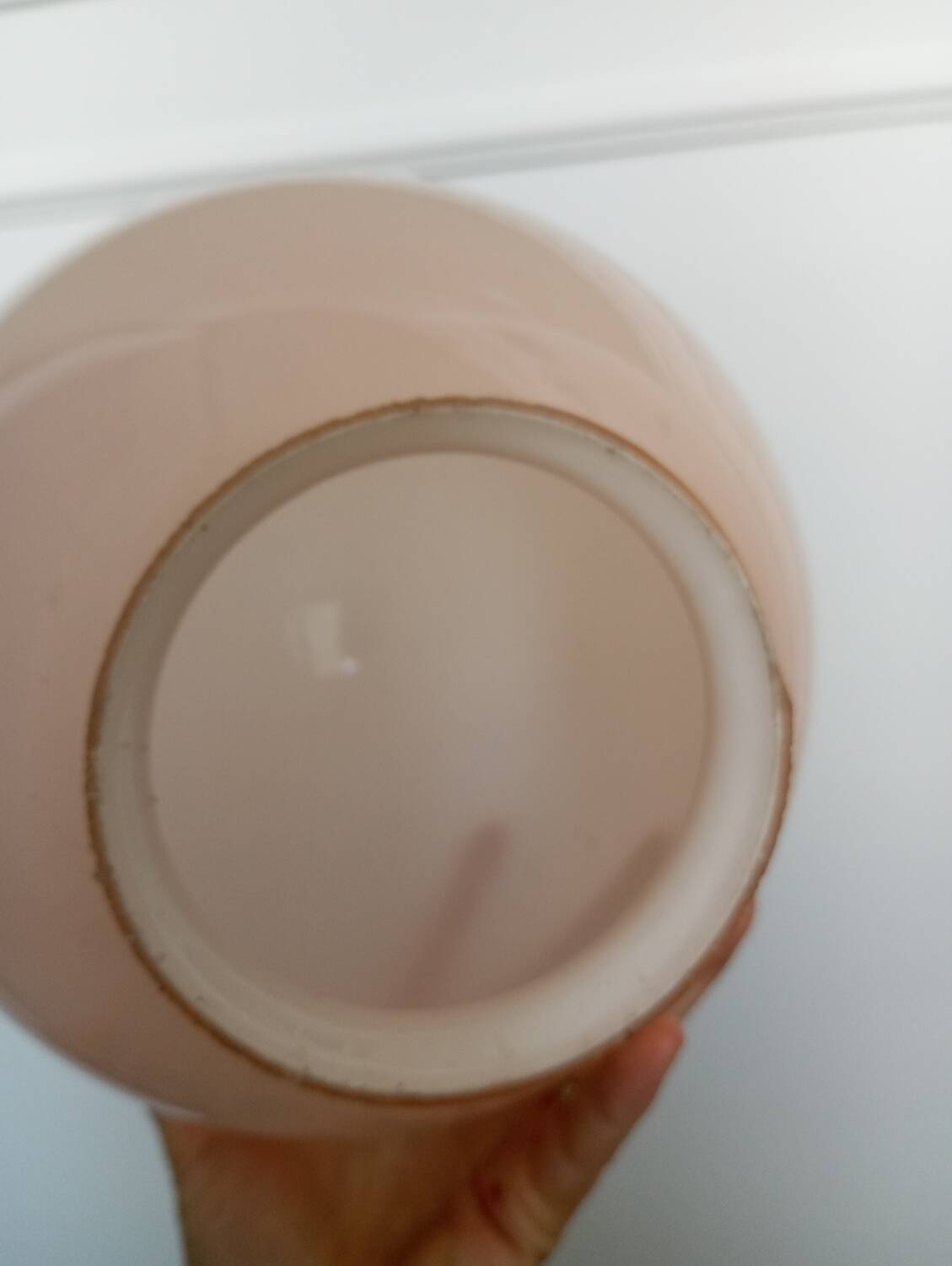 Opaline pink globe