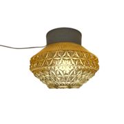 Herda Holland - ceiling lamp - geometric - pressed glass - 60's