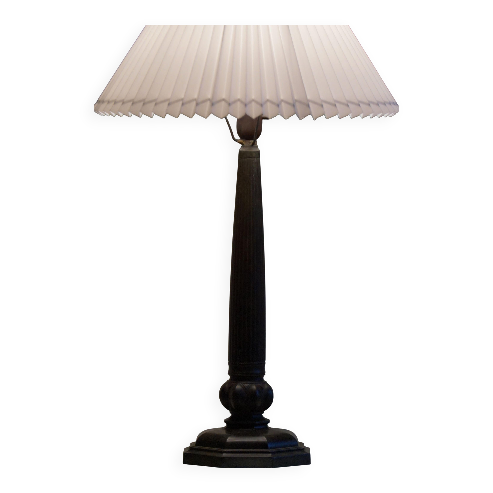 Rare Danish Art Nouveau table lamp by Just Andersen in Diskometal, Model 2288, 1920 (Set of 2)