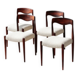 Set of 4 Scandinavian rosewood chairs – Otto Møller style | Vintage