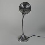 Aluminum vintage desk lamp with bending rod, 1950s