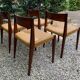 4 chaises modèle Pia de Poul Cadovius vers 1960