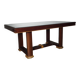 Table architecturale style Art Déco & tiroirs secrets (1970)