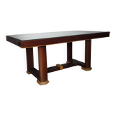 Table architecturale style Art Déco & tiroirs secrets (1970)