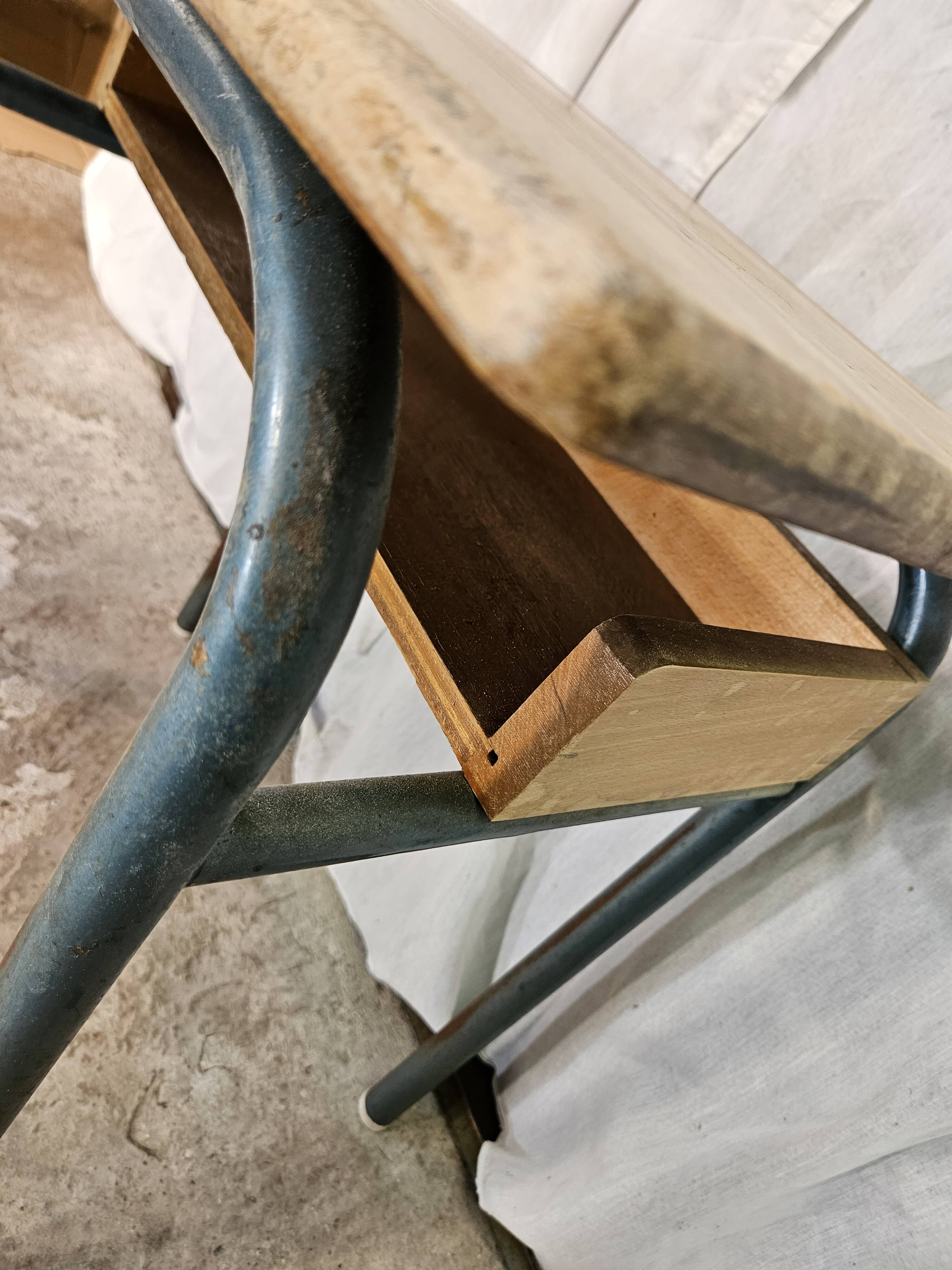 1960 school desk with locker