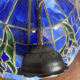 Grande suspension  en verre vitrail style Tiffany