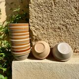Set of 12 small stoneware bowls