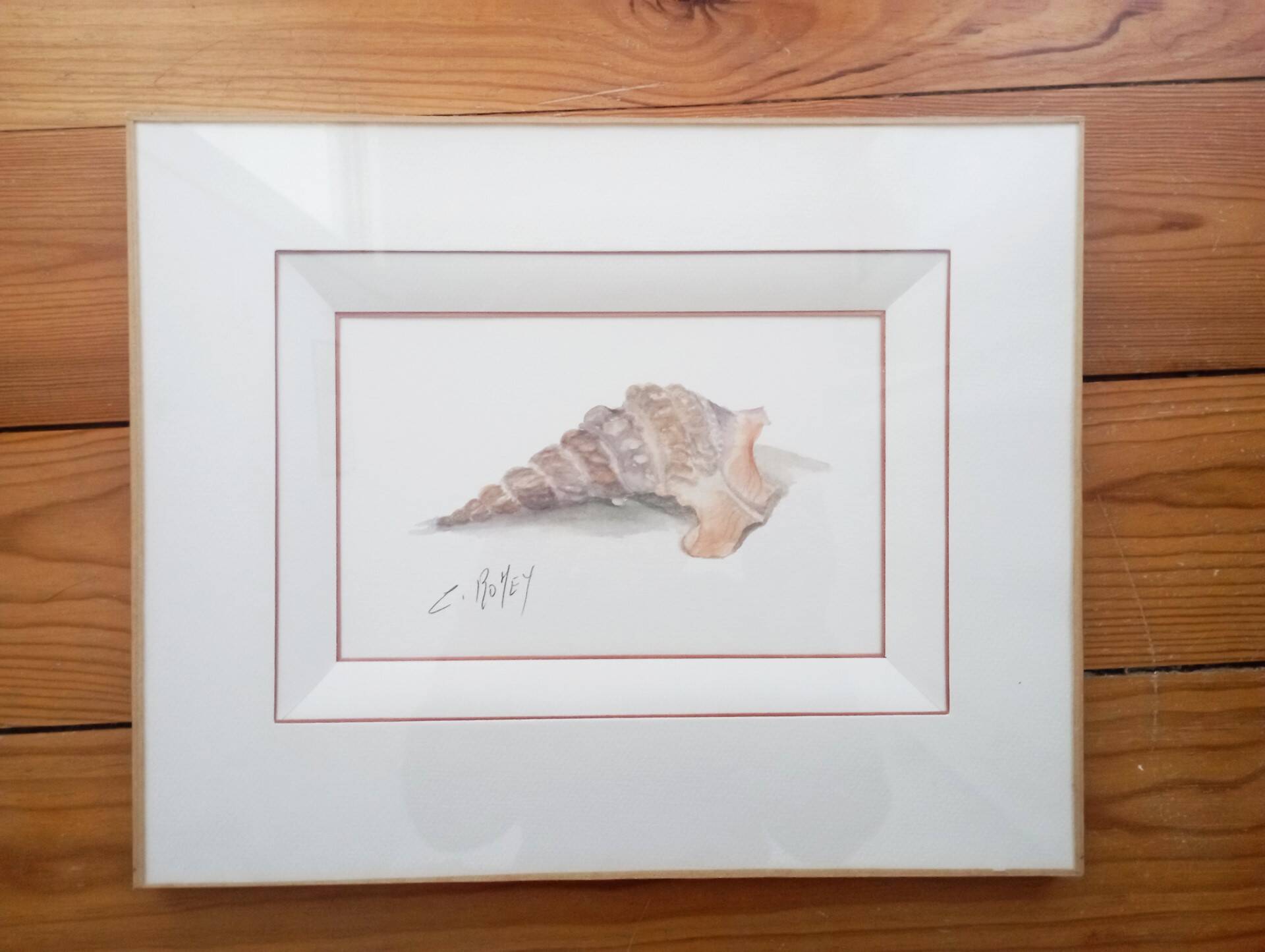 Watercolor signed Romey