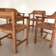Rainer Daumiller Dining Chairs in Pine and Paper Cord, 1970s