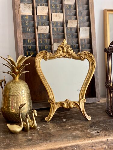 Ancien miroir doré