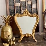 Old golden mirror