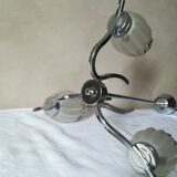 3-arm chrome chandelier