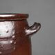 Signed Rustic Large Glazed Brown Ceramic Pot, Belgium, 1800s