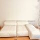 Living Divani Extrasoft sofa in white leather, new condition
