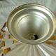 Coupe en cristal pied douche en metal argente