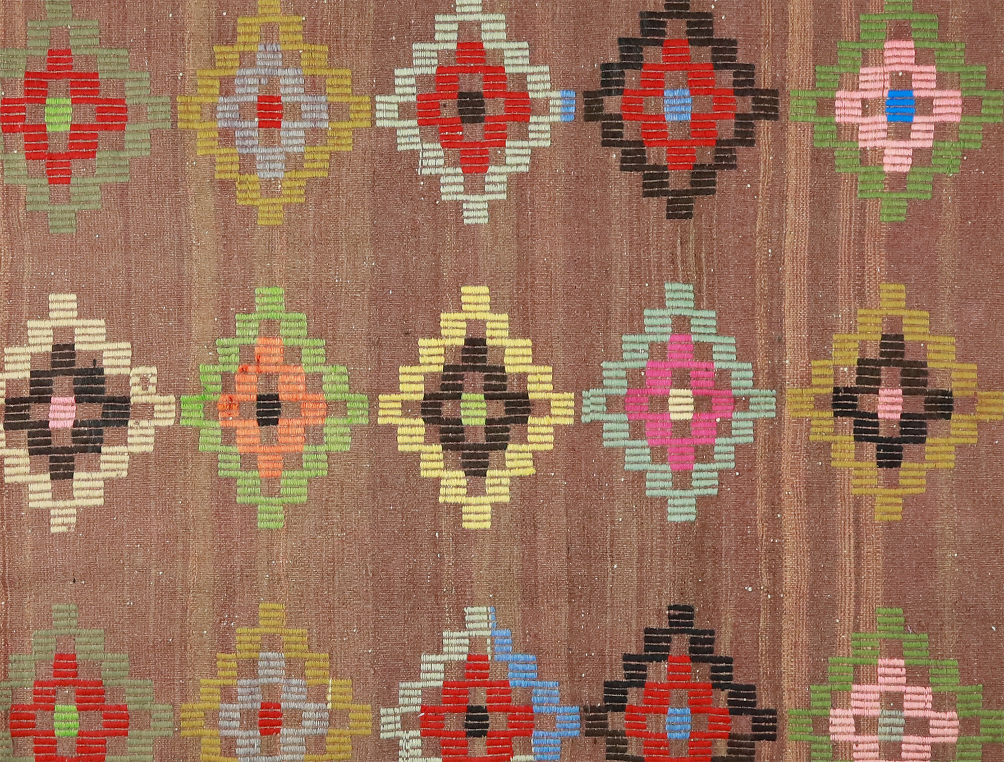 Anatolian handmade kilim rug 388 cm x 155 cm