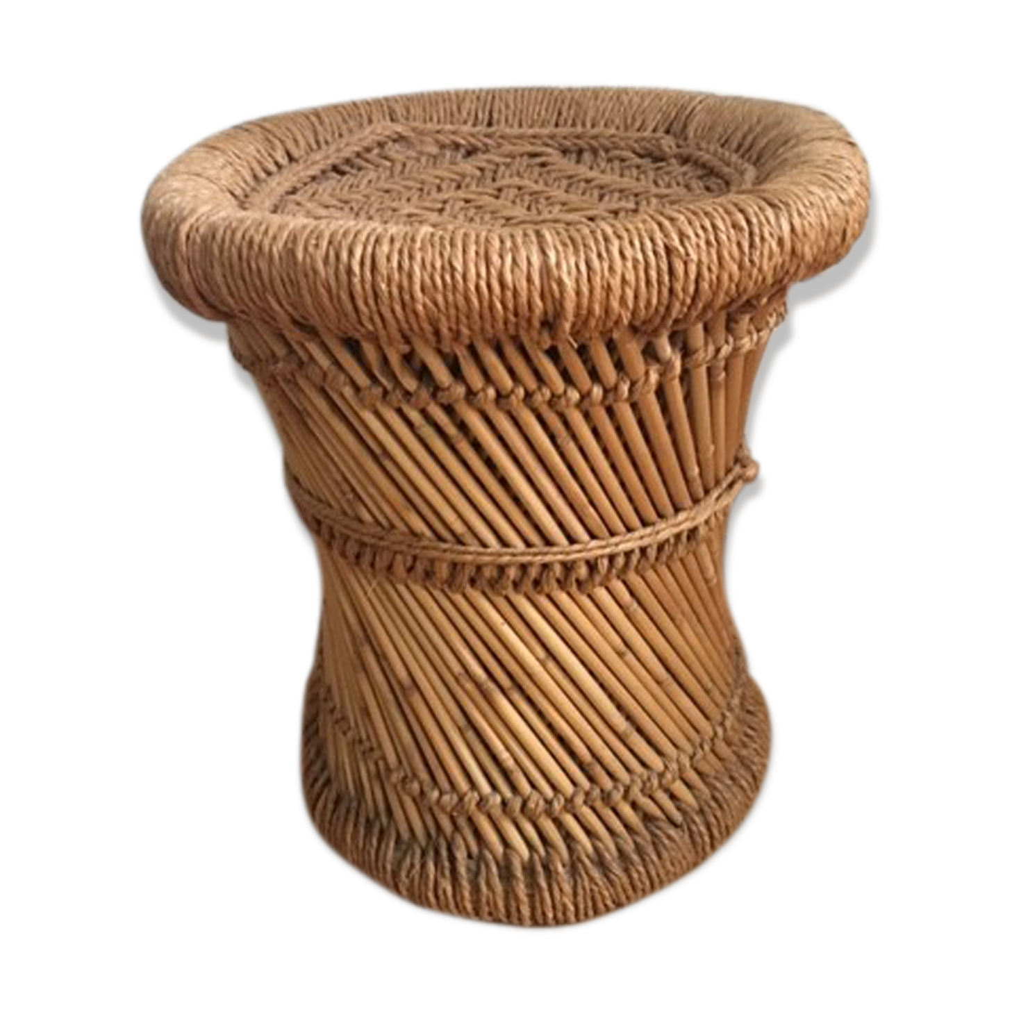 Wicker ottoman
