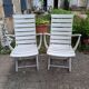 Paire de fauteuils de jardin bois