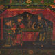 Antique chest painted in pine wood – China, around 1900