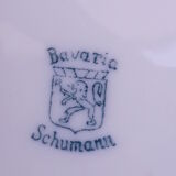 Corbeille ajourée en porcelaine Bavaria Schumann motif oiseaux