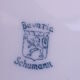Former open-ended porcelain basket Bavaria Schumann bird motif
